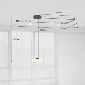 Трековая система в сборе Belty SET DK55SET02-02-DB