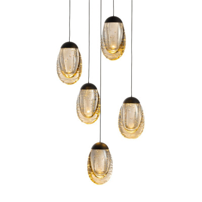Подвесной светильник MD25090022 MD25090022-5A matt black/champagne