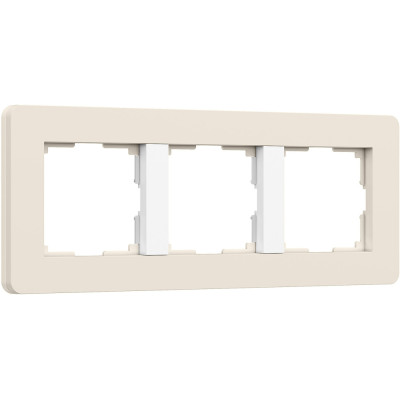 Рамка Split айвори/белый, soft-touch W0033066