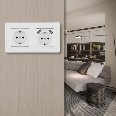 Розетка SET16-2 SET16-2-47-1-40-1 white