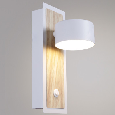 Настенный светильник  12540-0.2-01 WH+WOOD