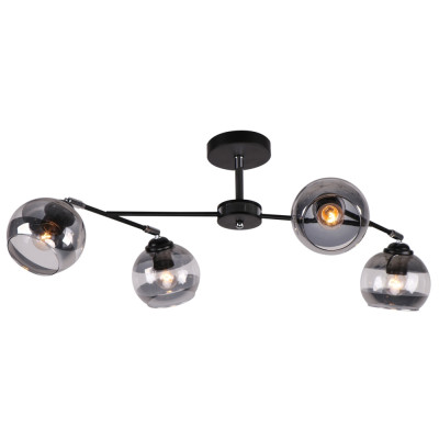 Потолочная люстра  MD.9460-4-S BK+CH