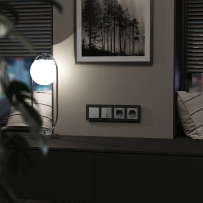 Рамка Senso черный soft-touch W0043108