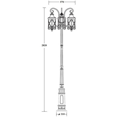 Наземный фонарь LUCERNA 84810B/18/Е7 Bl