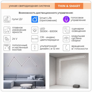 Модульный световой элемент Thin  Smart IL.0060.5000-500-MG