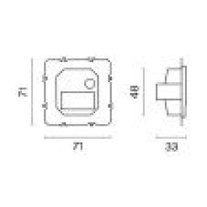 Встраиваемая LED подсветка S70 VLS0707M
