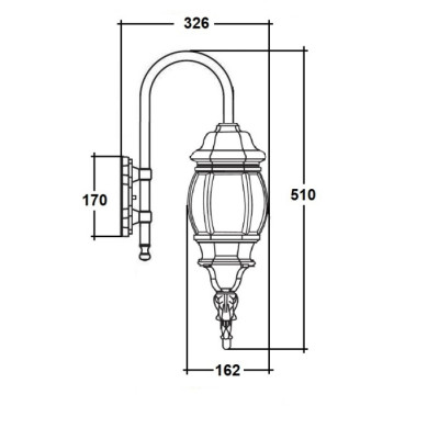 Настенный фонарь уличный AMERICA S 83402S 10 Gb