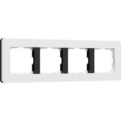 Рамка Split белый/черный, soft-touch W0043068