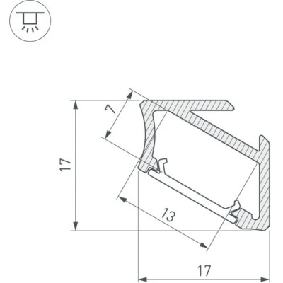 Профиль для светодиодной ленты ALM 026693(1)