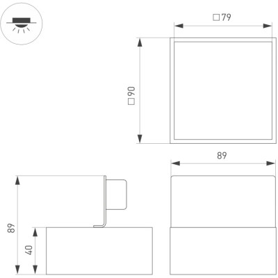 Точечный светильник GRIGLIATO 051139
