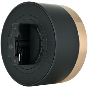 Трековая розетка Am-track-sockets 380066TS LED/ES Gold